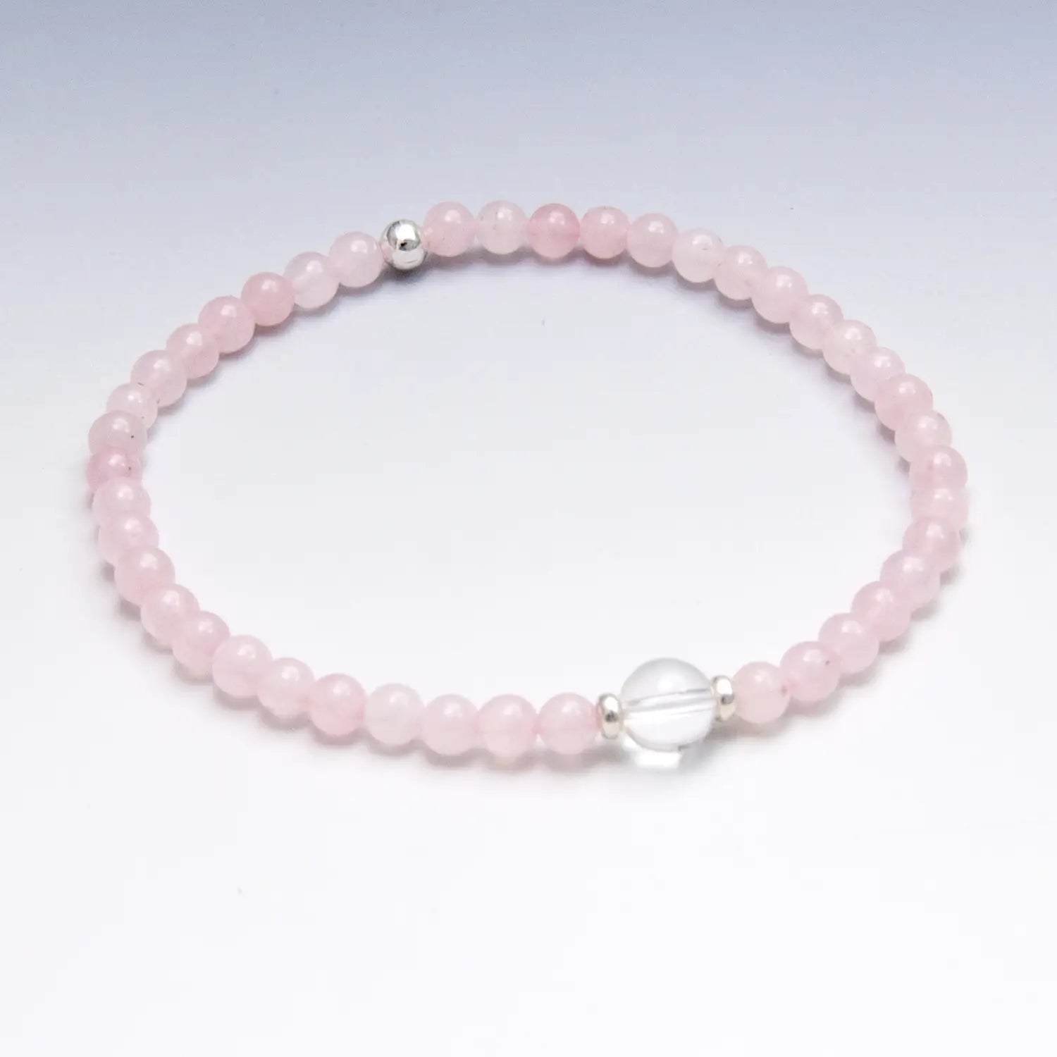 Rose Quartz Dainty Bracelet, Compassion and Love