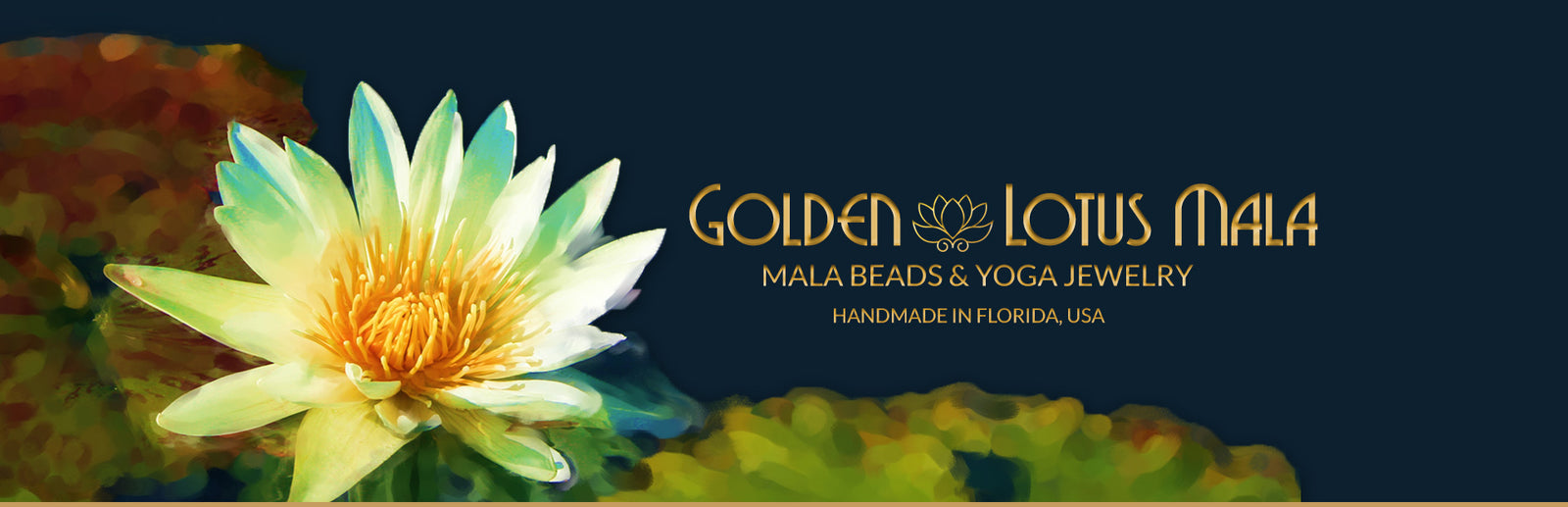 Golden Lotus Mala