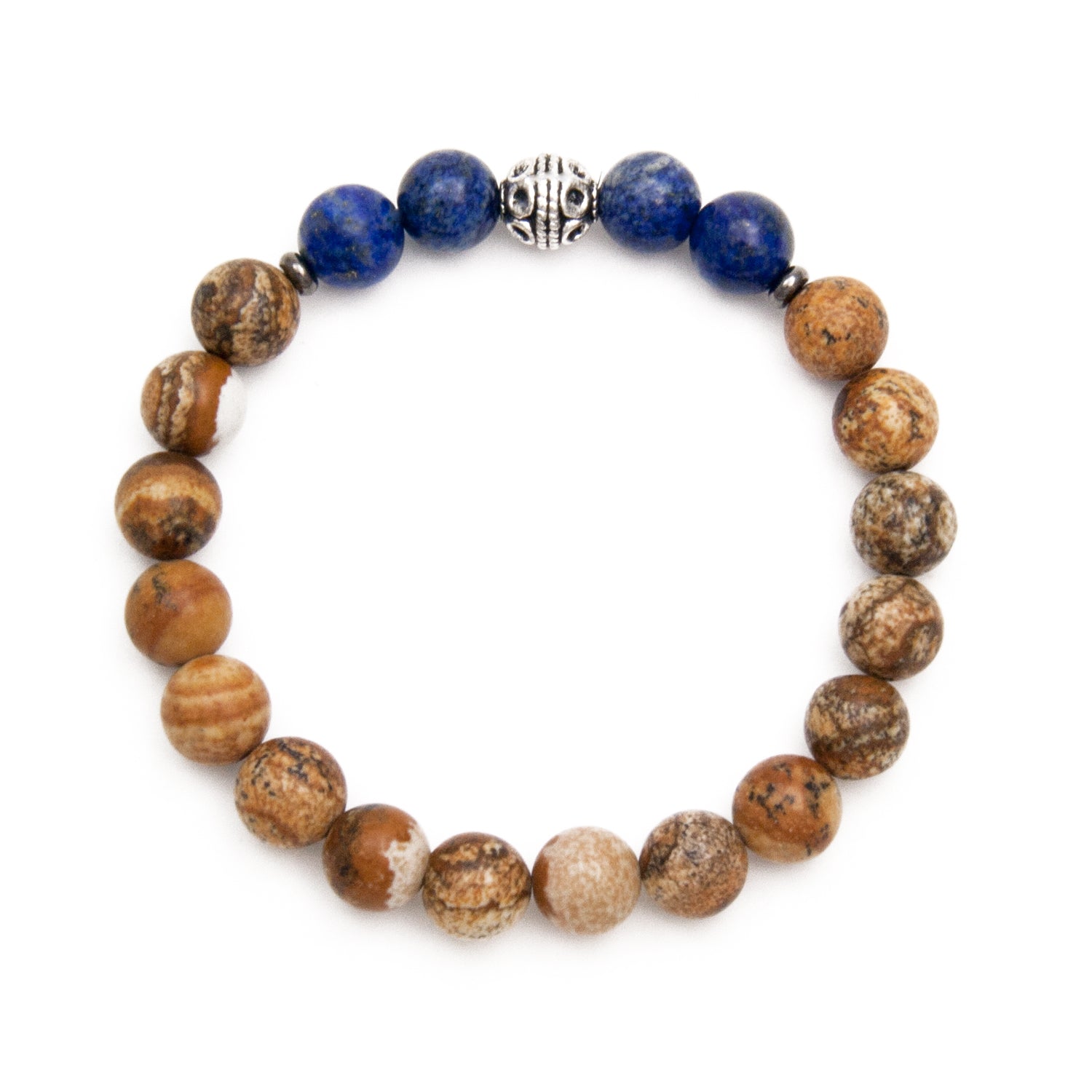 Lapis Lazuli & Jasper Bracelet
