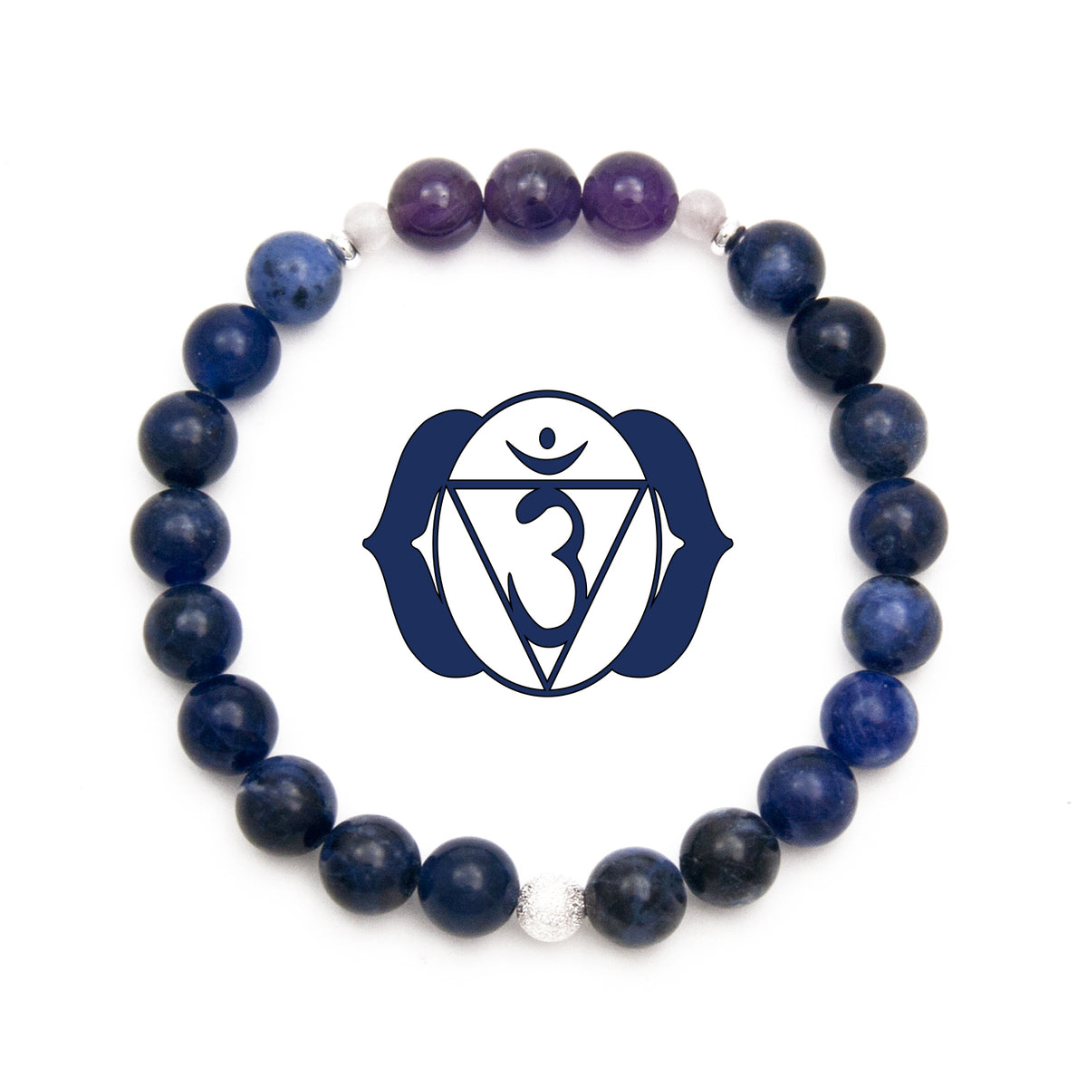 Third Eye Gemstone Bracelet by Golden Lotus Mala