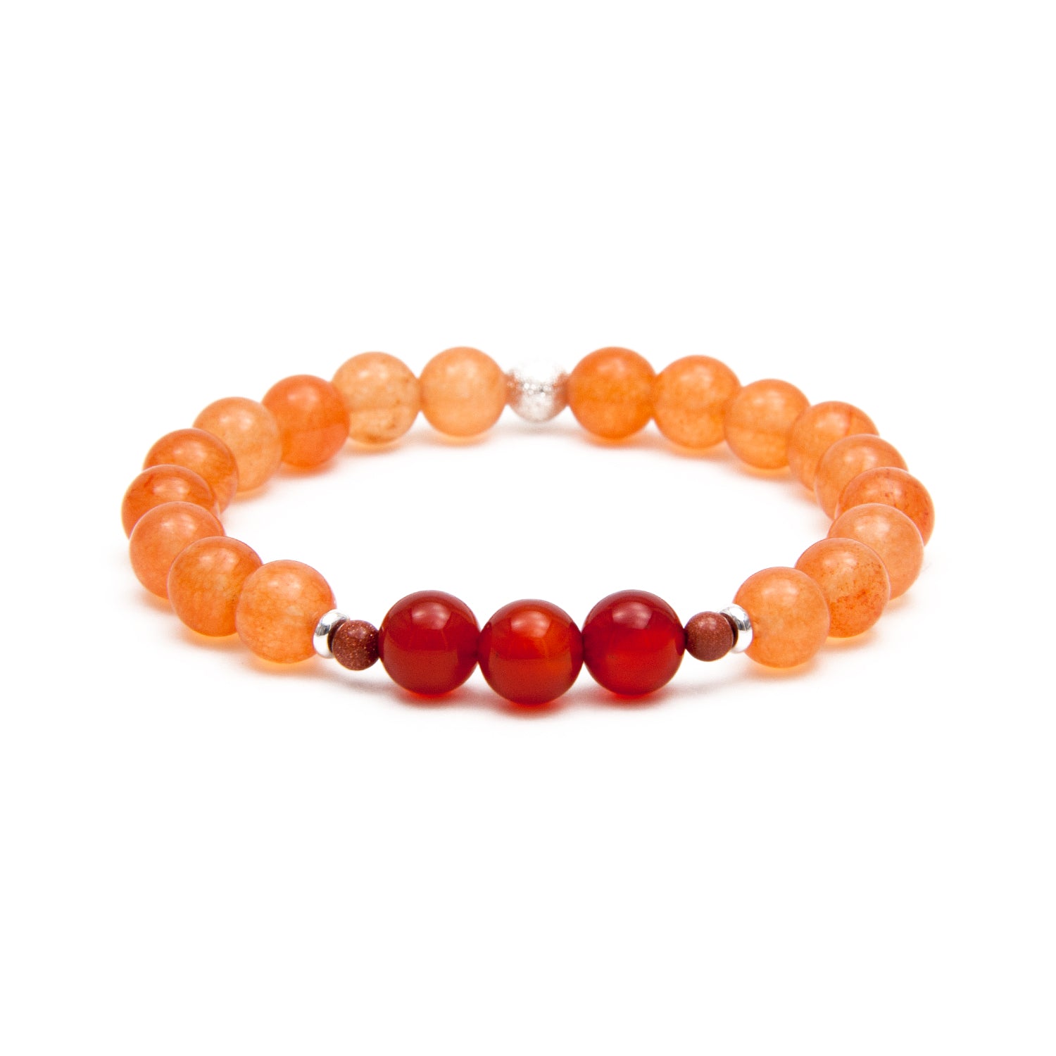 2nd Chakra Bracelet - Carnelian & Aventurine