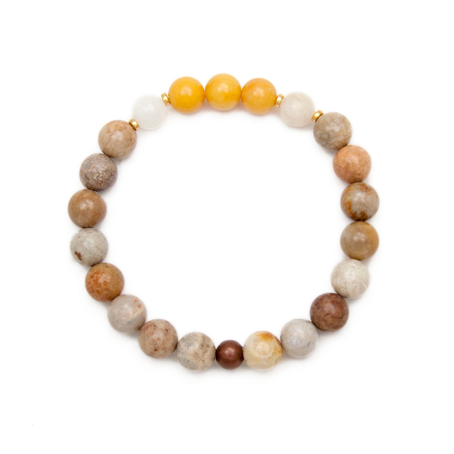 Positive Energy Bracelet - Jasper & Moonstone