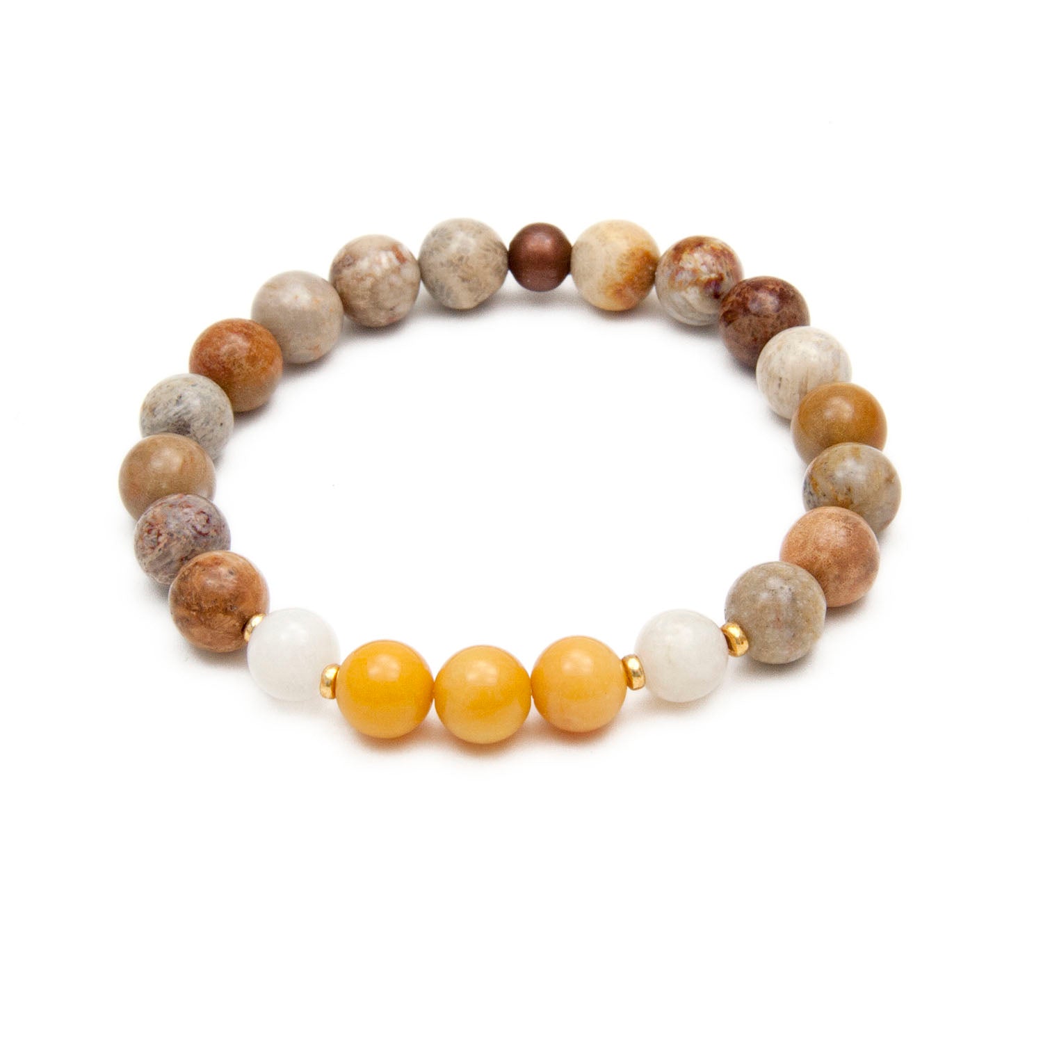 Positive Energy Bracelet - Jasper & Moonstone