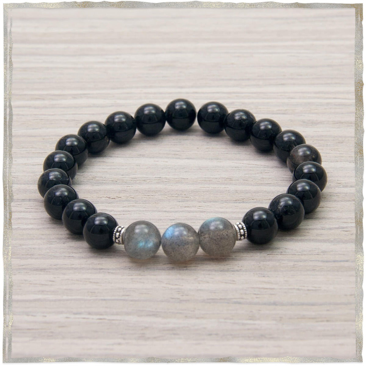 I Release Bracelet - Tourmaline, Labradorite