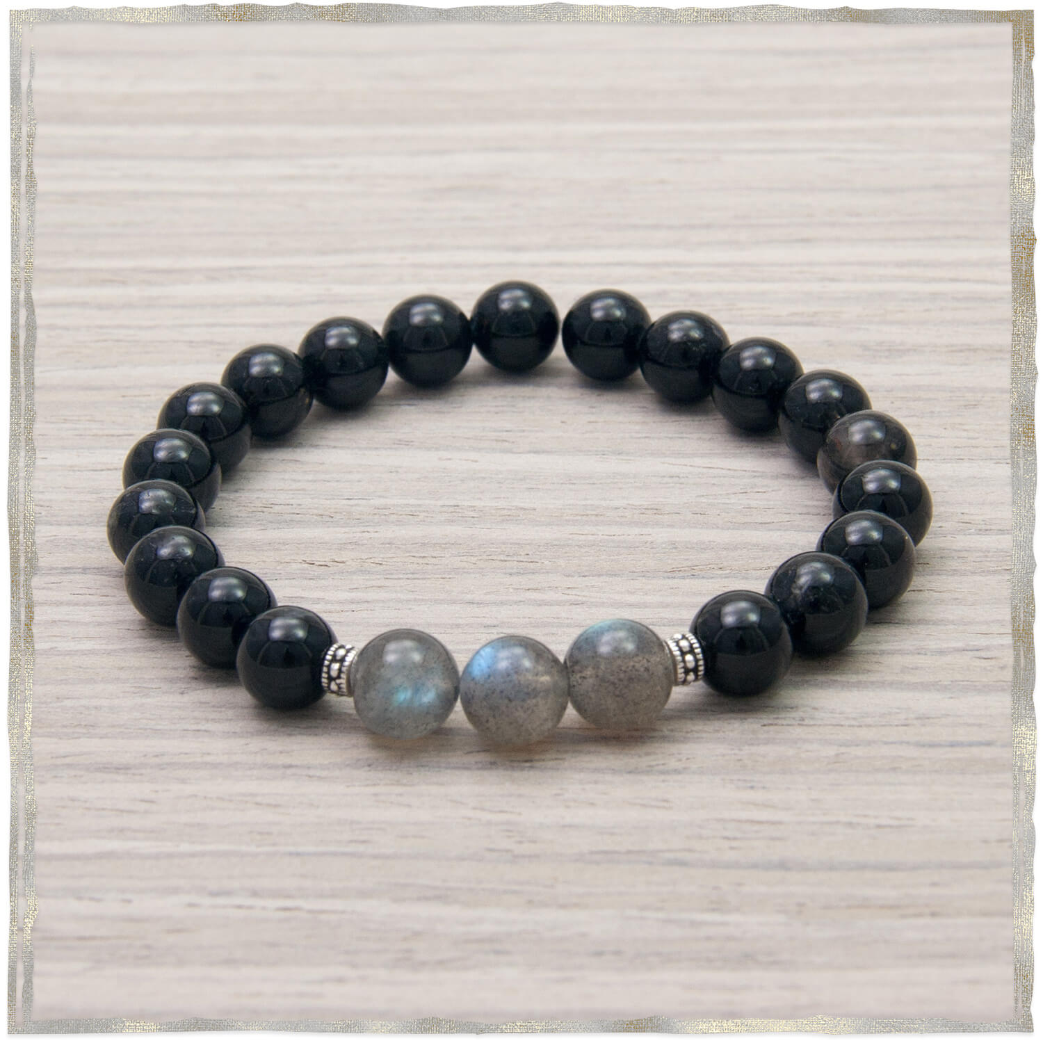 I Release Bracelet - Tourmaline, Labradorite