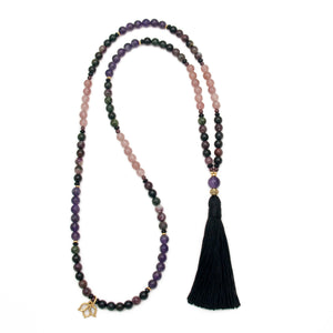 Cosmic Harmony Mala Necklace by Golden Lotus Mala