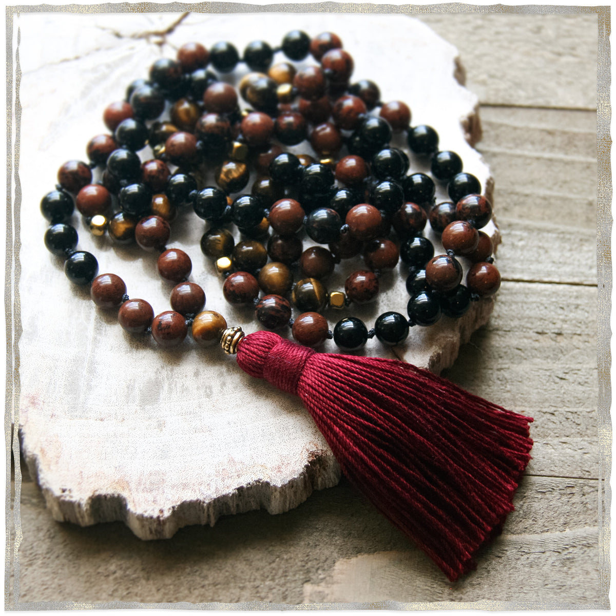 Red Tiger Eye Mala Beads~JMALARTE