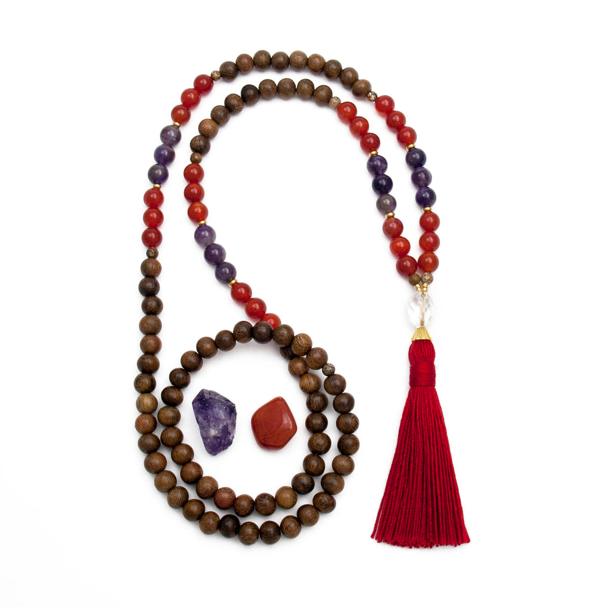 Aries Zodiac Mala Necklace by Golden Lotus Mala