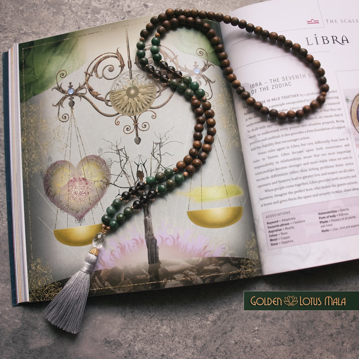 The Libra Mala - Zodiac Collection by Golden Lotus Mala