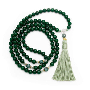 Good Fortune Mala Prayer Beads - Jade