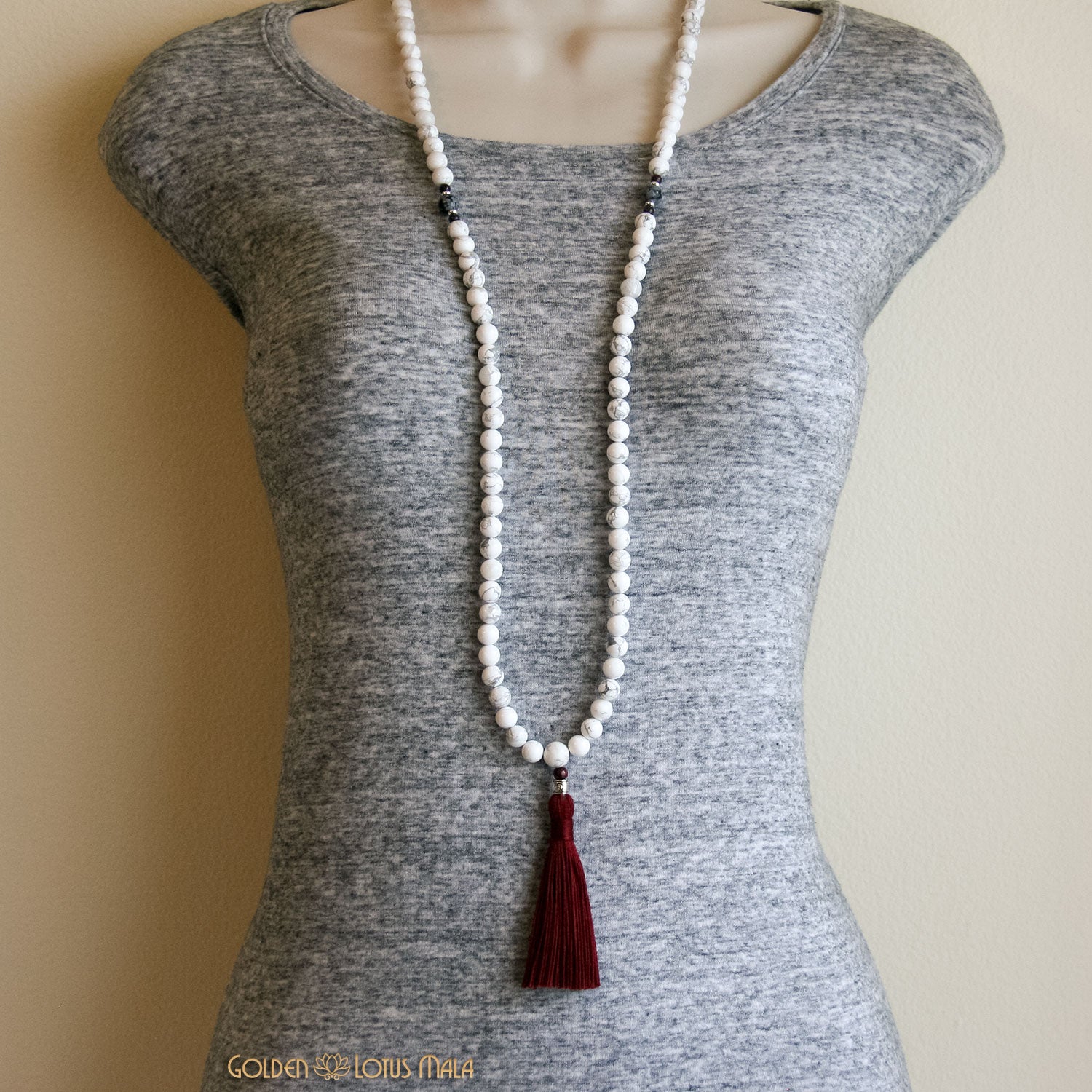 Howlite Mala