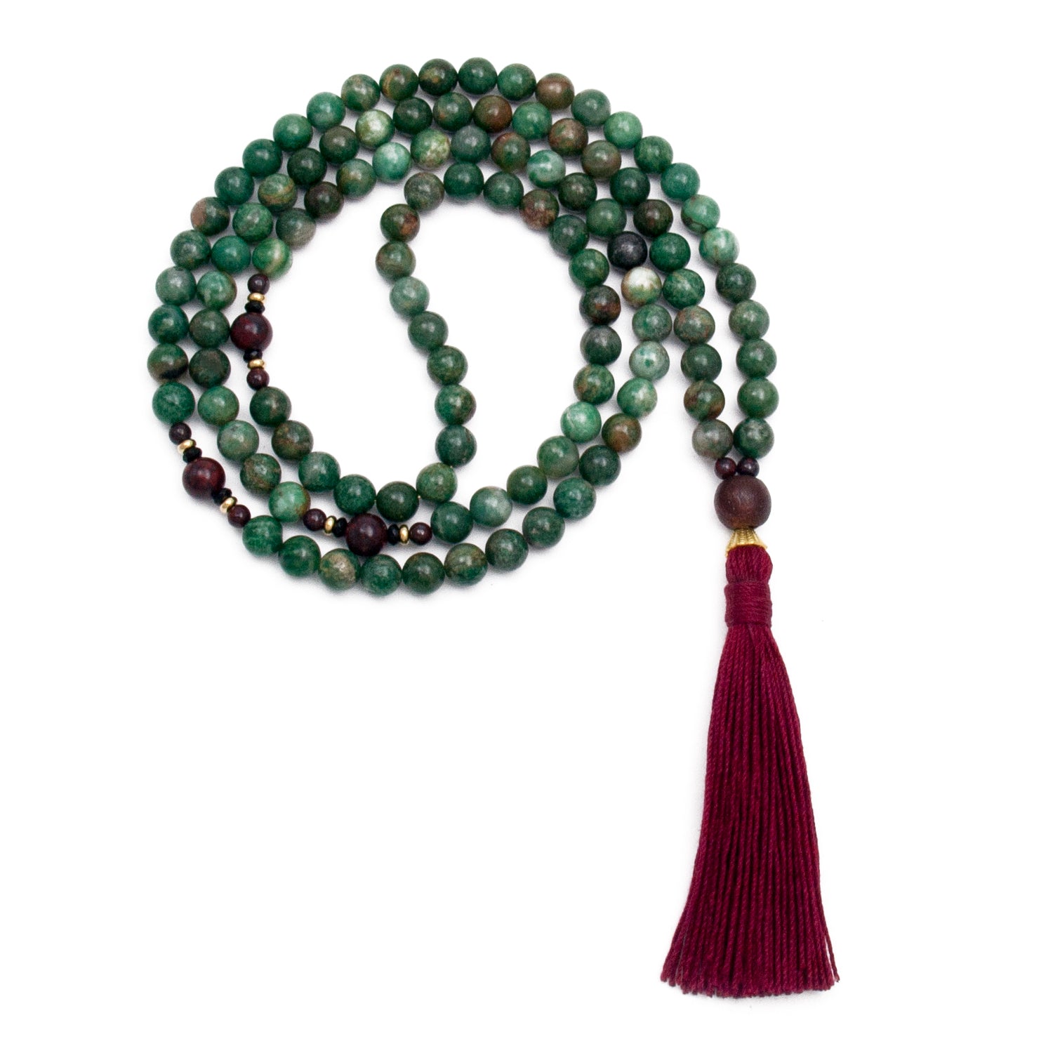 African Jade Mala