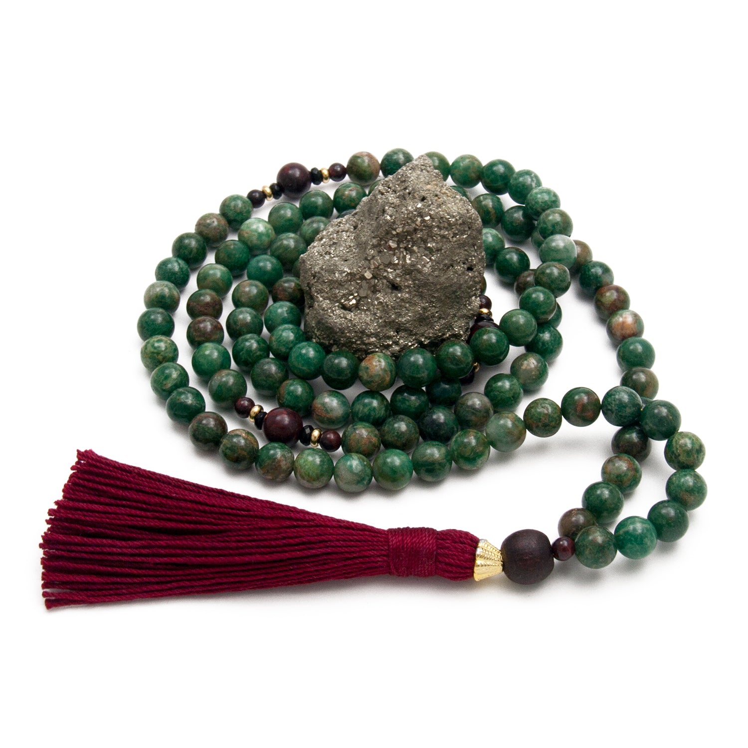 African Jade Mala