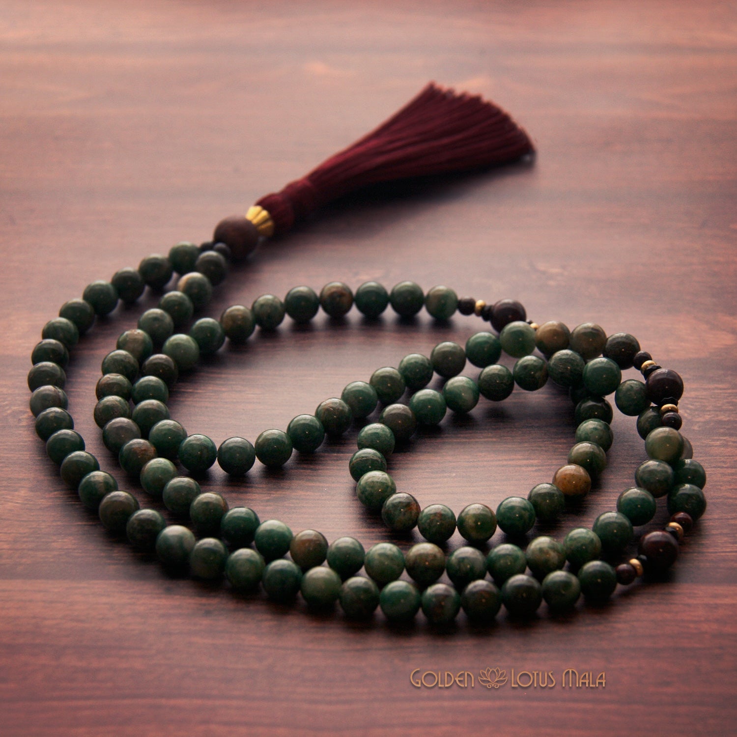 African Jade Mala