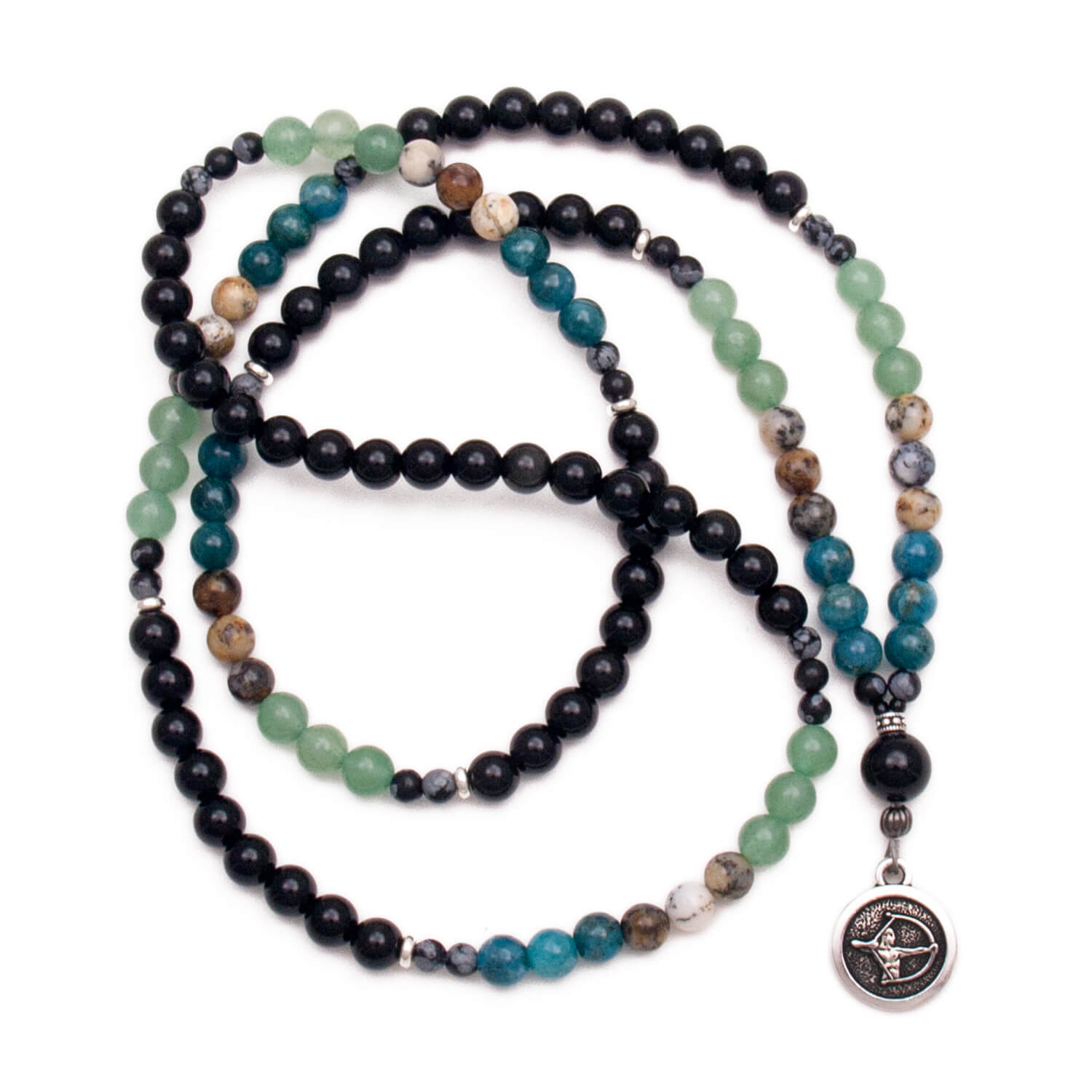 Sagittarius Mala - Apatite, Opal, Aventurine