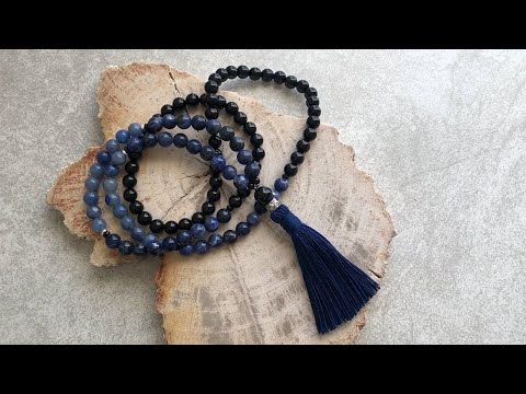 Confidence Mala Sodalite, Aventurine & Onyx by Golden Lotus Mala